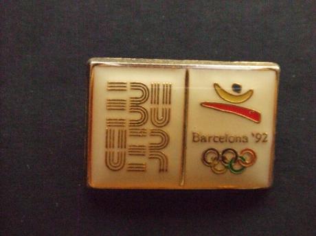Olympische spelen Barcelona 1992 olympische ringen EBU UER